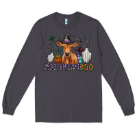 Smoke Moo I Mean Boo Long Sleeve Tee - CowhideDigitalArt