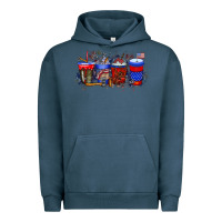 Pigment Midnight Navy labor day drink Urban Hoodie - RacoonDesign