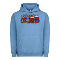 Pigment Pebble Blue labor day drink Urban Hoodie - RacoonDesign