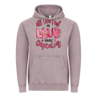Vintage Zinc all you need is love and cupcakes valentines day Vintage Hoodie - MaliasSmallBusiness