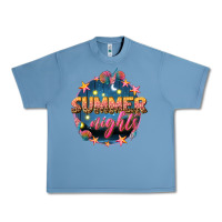 Pebble Blue summer nights Urban Heavy Tee - texasbilliewilder