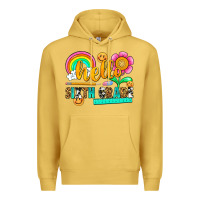 Antique Gold hello sixth grade Premium Hoodie - NancyCooperArtShop