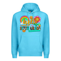 Ocean Blue hello sixth grade Premium Hoodie - NancyCooperArtShop