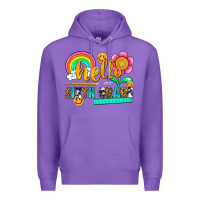 Purple hello sixth grade Premium Hoodie - NancyCooperArtShop