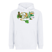 White st. patricks day nurse love medical love Heavyweight Hoodie - BarkalooDesign