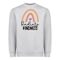 Heather Grey kindness Heavyweight Sweatshirt - Unal Design