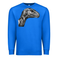 True Royal Velociraptor Face Premium Sweatshirt - LillyAllenDesigns
