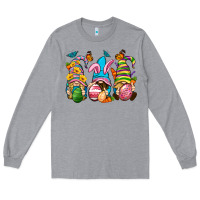 Heather Grey Easter gnomies Easter Day Long Sleeve Tee - Neo Western