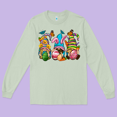 Easter Gnomies Easter Day Long Sleeve Tee Designed By Neo Western