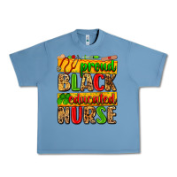 Pebble Blue proud black educated nurse Urban Heavy Tee - Zillion Design Studio