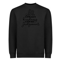 Black kindness Heavyweight Sweatshirt - Unal Design