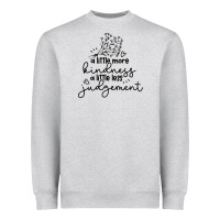 Heather Grey kindness Heavyweight Sweatshirt - Unal Design