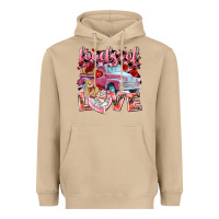 Mushroom loads of love valentines day truck Heavyweight Hoodie - NancyCooperArtShop