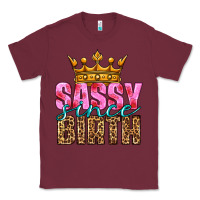 Burgundy sassy since birth Classic Tee - HRA Design Shop
