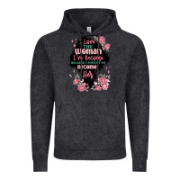 Vintage Black i love the woman ive become Vintage Hoodie - MaliasSmallBusiness