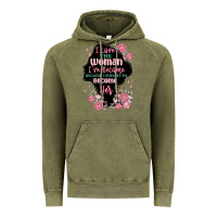 Vintage Olive i love the woman ive become Vintage Hoodie - MaliasSmallBusiness