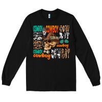 Black cowboy Long Sleeve Tee - AdoDesignShop