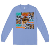 Colony Blue cowboy Long Sleeve Tee - AdoDesignShop