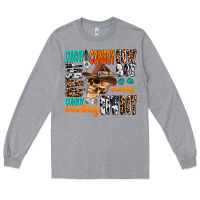 Heather Grey cowboy Long Sleeve Tee - AdoDesignShop