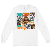 White cowboy Long Sleeve Tee - AdoDesignShop