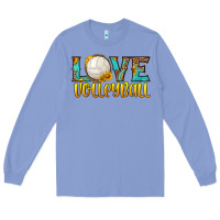 Colony Blue love volleyball Long Sleeve Tee - HRA Design Shop