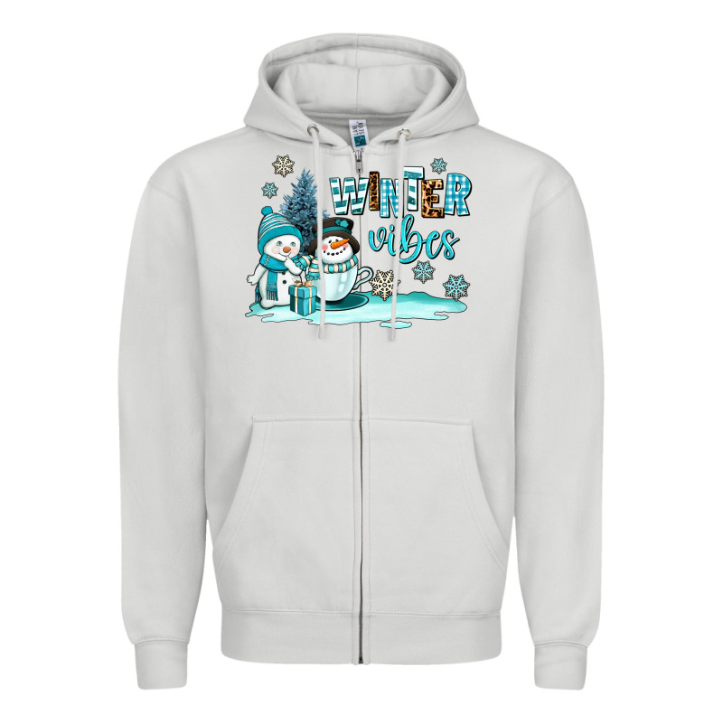 Winter Vibes Zipper Hoodie by AdoDesignShop | Teevron