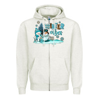 Oatmeal Heather winter vibes Zipper Hoodie - AdoDesignShop