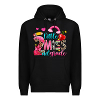 Black little miss second grade Premium Hoodie - NancyCooperArtShop