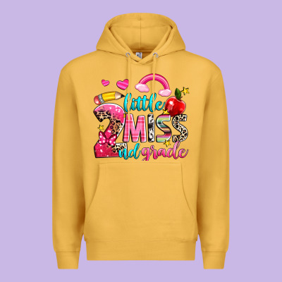 Little Miss Second Grade Premium Hoodie Designed By Nancycooperartshop