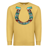 Antique Gold serape turquoise horseshoe Premium Sweatshirt - Jasminsmagicworld
