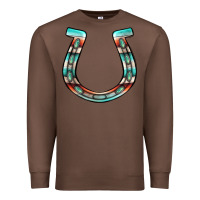 Chestnut serape turquoise horseshoe Premium Sweatshirt - Jasminsmagicworld
