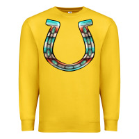 Lemon serape turquoise horseshoe Premium Sweatshirt - Jasminsmagicworld
