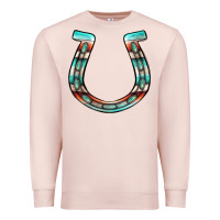 Pale Pink serape turquoise horseshoe Premium Sweatshirt - Jasminsmagicworld