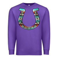 Purple serape turquoise horseshoe Premium Sweatshirt - Jasminsmagicworld