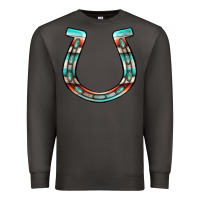 Smoke serape turquoise horseshoe Premium Sweatshirt - Jasminsmagicworld