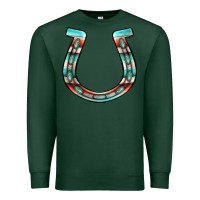 Sports Green serape turquoise horseshoe Premium Sweatshirt - Jasminsmagicworld