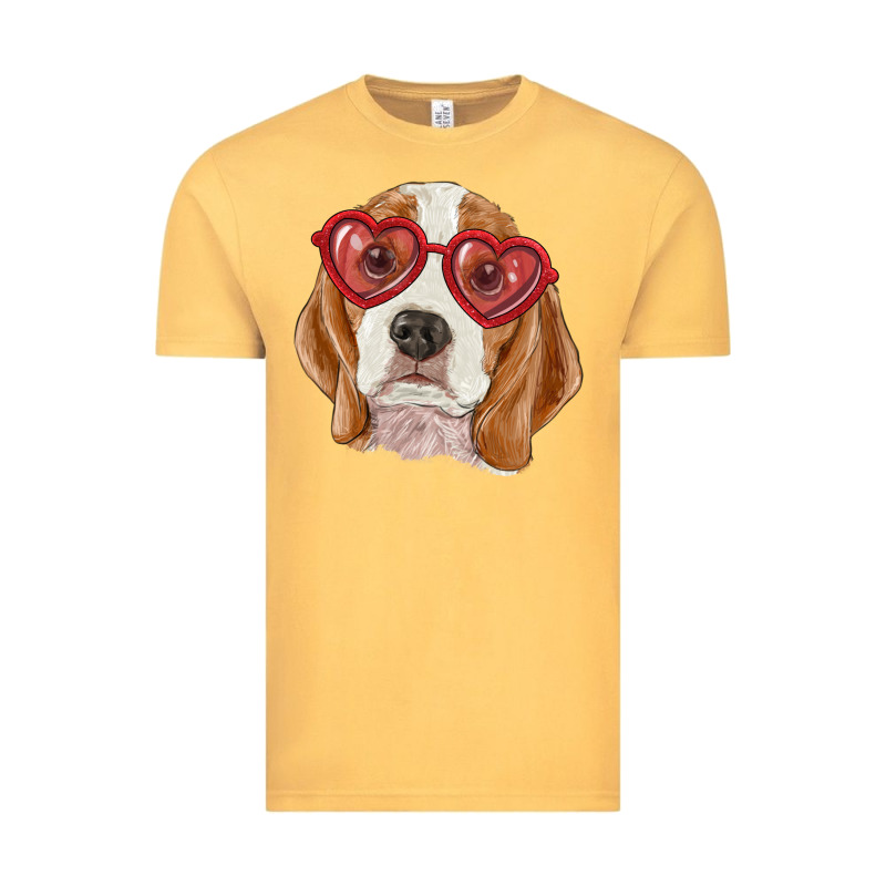 Beagle With Love Glasses Vintage Tee by RanaPortraitStore | Teevron