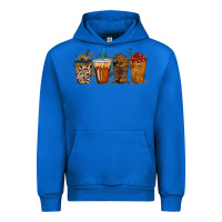 Cobalt leopard and cowhide drink Urban Hoodie - RacoonDesign