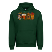 Foreset Green leopard and cowhide drink Urban Hoodie - RacoonDesign