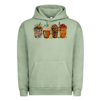 Pigment Oil Green leopard and cowhide drink Urban Hoodie - RacoonDesign