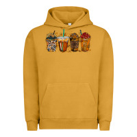 Pigment Peanut Butter leopard and cowhide drink Urban Hoodie - RacoonDesign