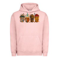 Pigment Salmon leopard and cowhide drink Urban Hoodie - RacoonDesign