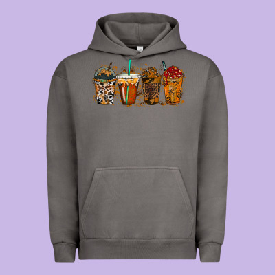 Leopard And Cowhide Drink Urban Hoodie Designed By Racoondesign