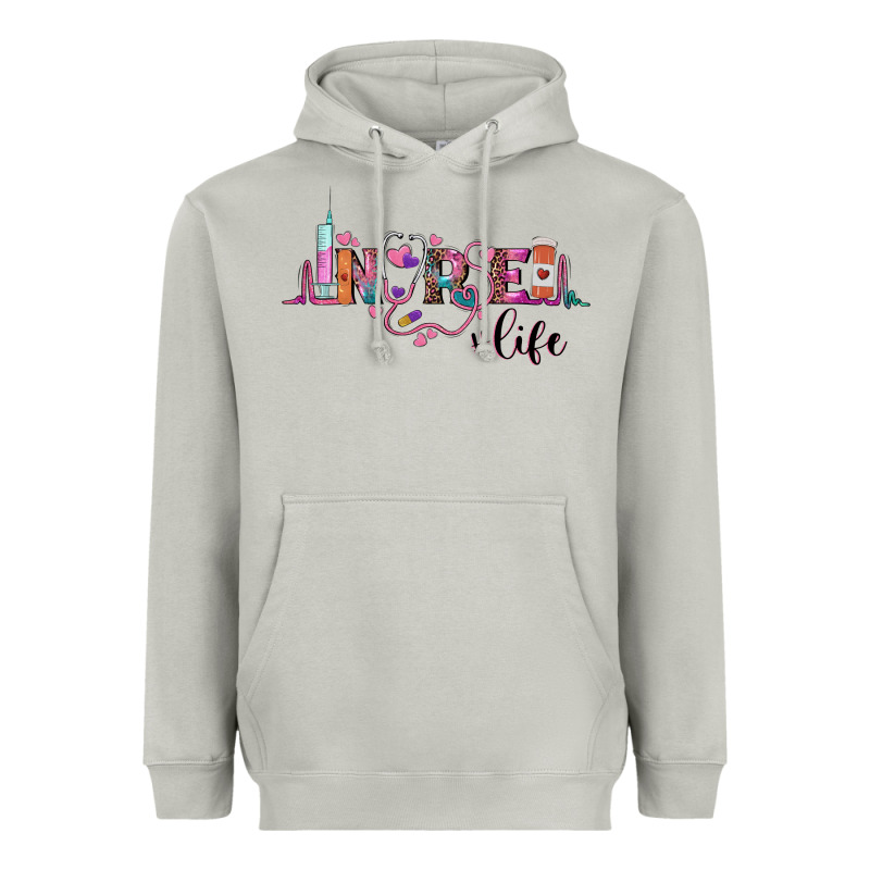 Nurse Life Heavyweight Hoodie by BarkalooDesign | Teevron