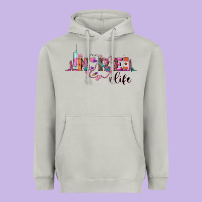Nurse Life Heavyweight Hoodie Designed By Barkaloodesign