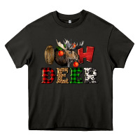 Asphalt oh deer christmas Heavy Core Tee - LillyAllenDesigns