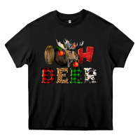 Black oh deer christmas Heavy Core Tee - LillyAllenDesigns