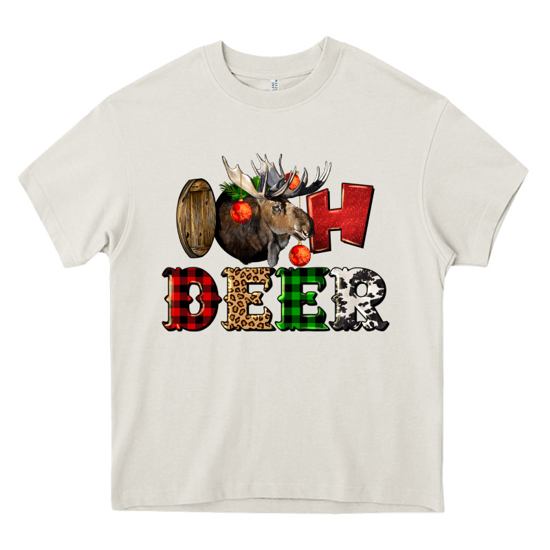 Oh Deer Christmas Heavy Core Tee by LillyAllenDesigns | Teevron