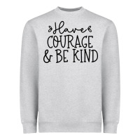 Heather Grey be kind Heavyweight Sweatshirt - Unal Design