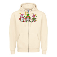 Sandshell pink christmas gnomies Zipper Hoodie - AdoDesignShop